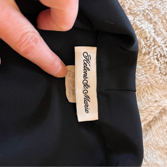 Vintage Helene St. Marie Black Blazer Jacket One Size Relaxed Fit - Picture 7 of 8